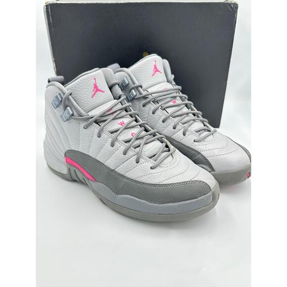 Air Jordan 12 Retro GS Dark Grey Rush Pink | Sz 7Y / 8.5W | OG Box | 510815-006 - Picture 1 of 10